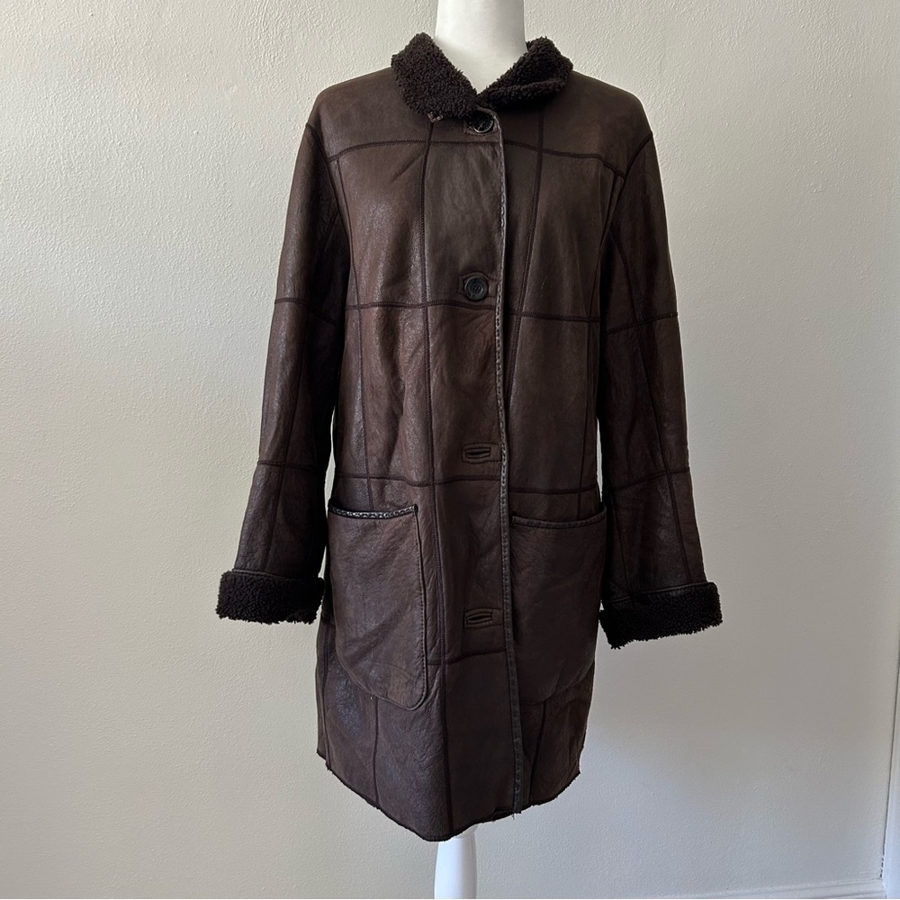 Werner Christ reversible shearling leather jacket Size 36
